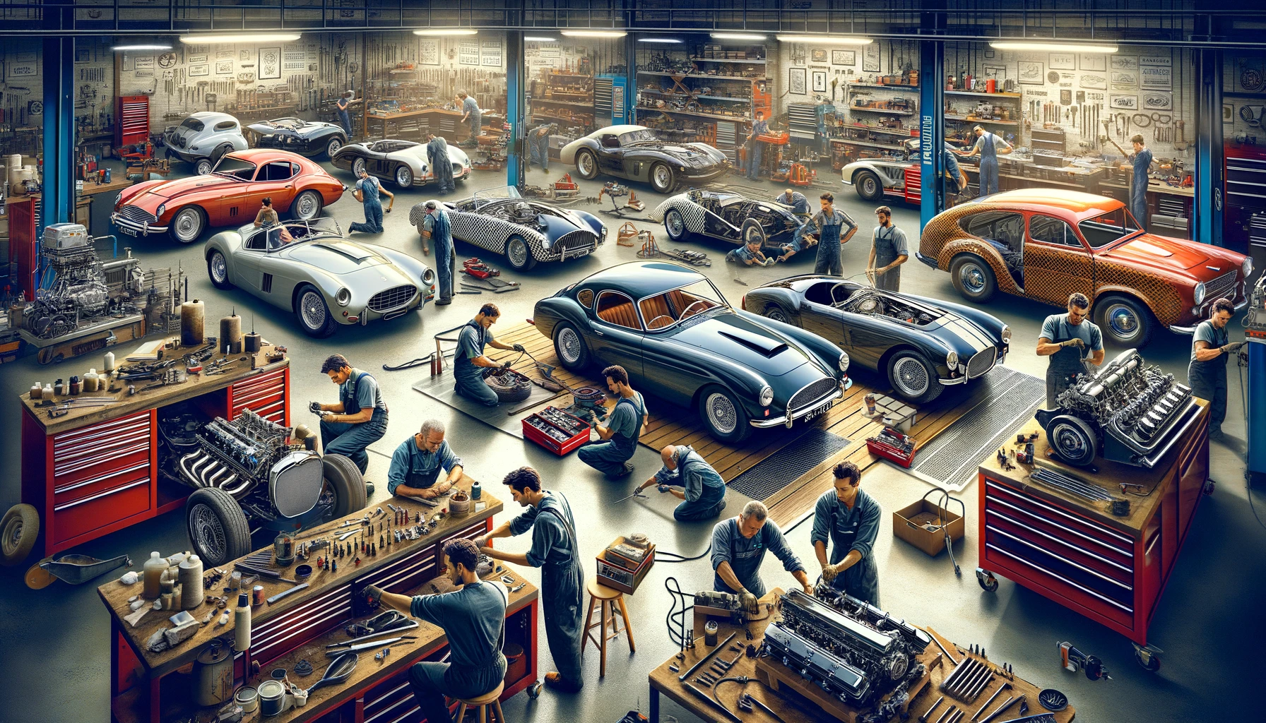 Mechanics in Restoration Shop